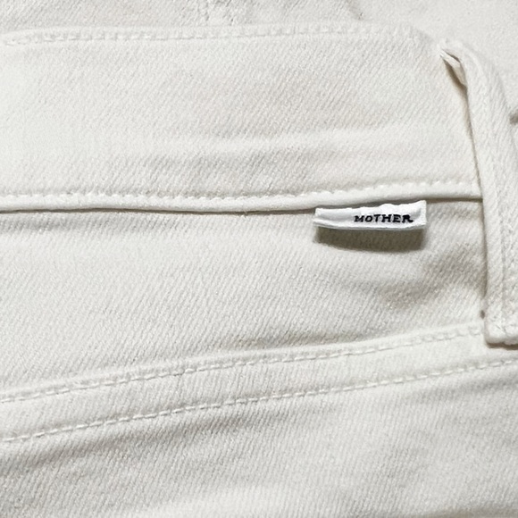 MOTHER Denim Womens Cream Puffs The Rambler Cargo Ankle High Waist Jean Size 29 - Picture 7 of 14